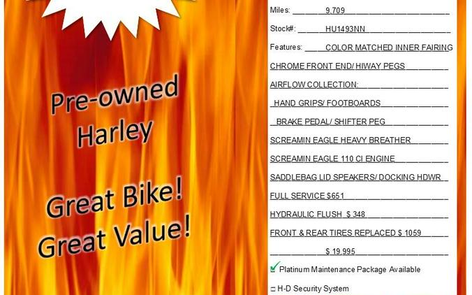 2013 Harley-Davidson® CVO™ Road Glide® Custom ATOMIC ORANGE / GREY