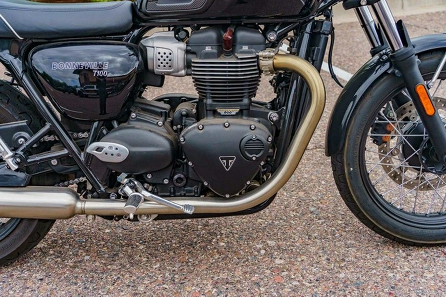 2022 Triumph Bonneville T100 Jet Black