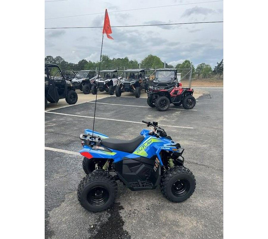 2025 Polaris® Outlaw 70 EFI Velocity Blue / Lifted Lime