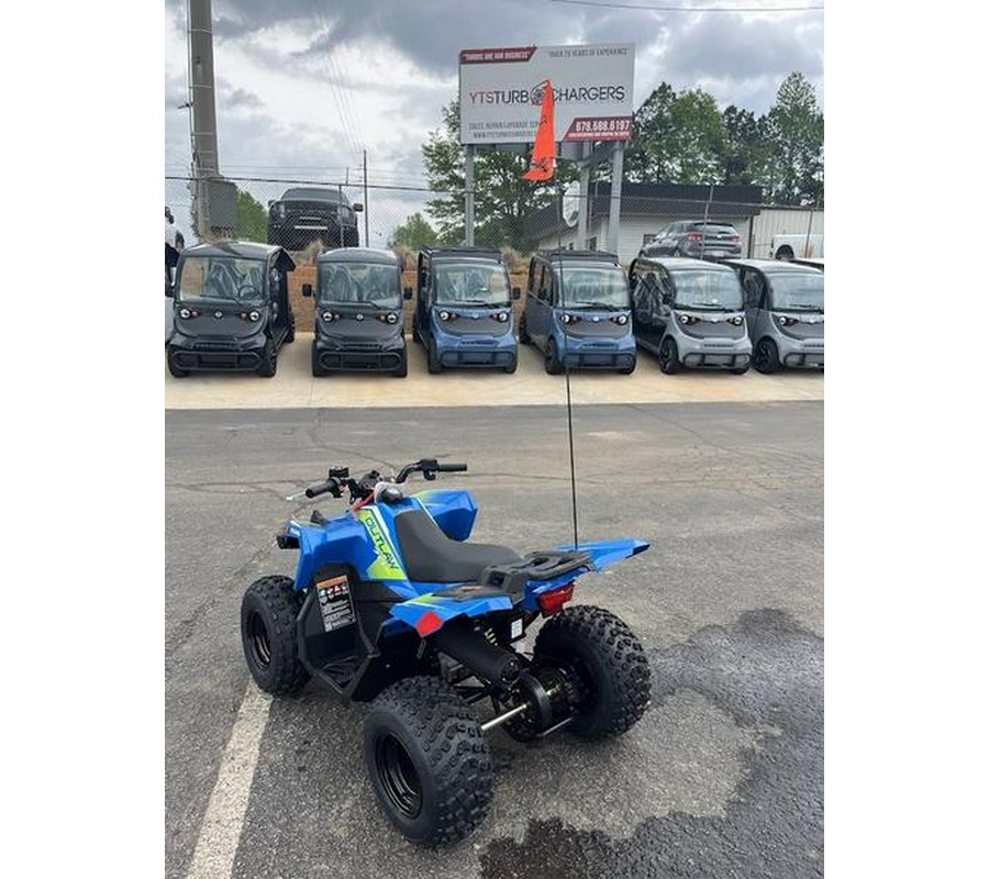 2025 Polaris® Outlaw 70 EFI Velocity Blue / Lifted Lime