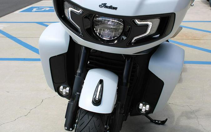 2024 Indian Motorcycle® Pursuit® Dark Horse® w/PowerBand Audio Pkg Icon Ghost White Metallic Smoke