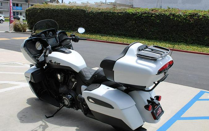 2024 Indian Motorcycle® Pursuit® Dark Horse® w/PowerBand Audio Pkg Icon Ghost White Metallic Smoke