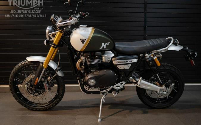 2026 Triumph Scrambler 1200 XE Matte khaki green