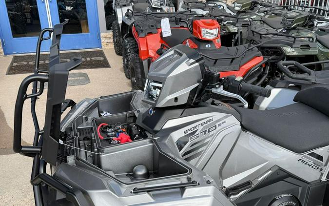 2026 Polaris SPORTSMAN TOURING 570 ULTIMATE SILVER with PLOW