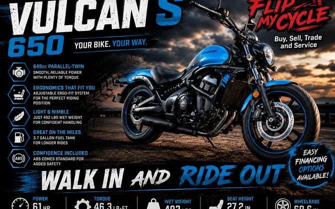 2019 KAWASAKI VULCAN S EN650 ABS - FA14696