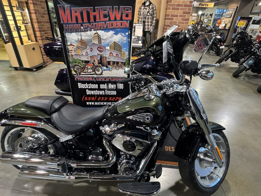 2026 Harley-Davidson® Fat Boy® Olive Steel Metallic / Vivid Black - Chrome