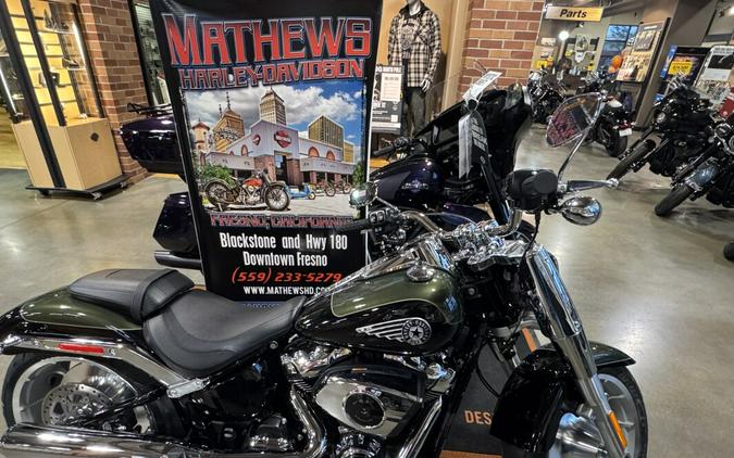 2026 Harley-Davidson® Fat Boy® Olive Steel Metallic / Vivid Black - Chrome