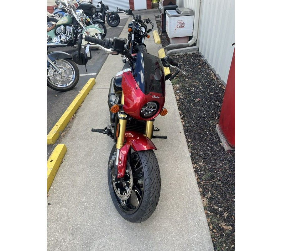 2025 Indian Motorcycle® 101 Scout® Sunset Red Metallic with Graphics