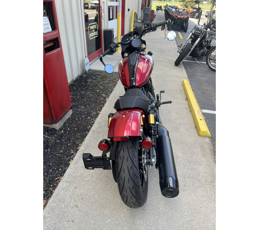 2025 Indian Motorcycle® 101 Scout® Sunset Red Metallic with Graphics