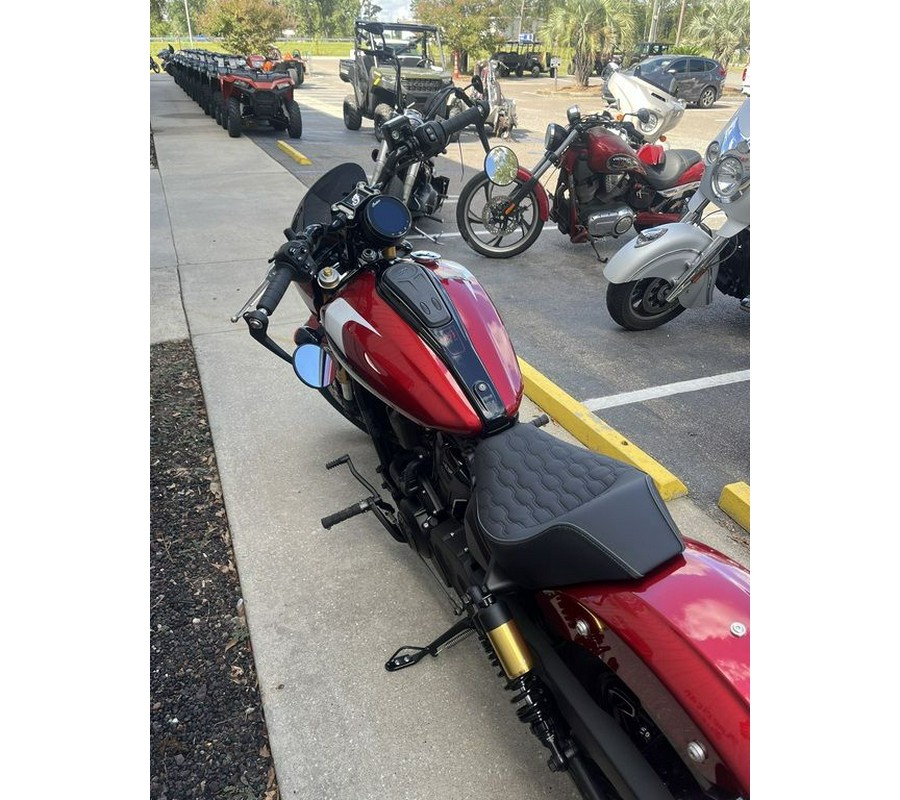 2025 Indian Motorcycle® 101 Scout® Sunset Red Metallic with Graphics