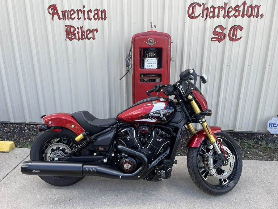 2025 Indian Motorcycle® 101 Scout® Sunset Red Metallic with Graphics