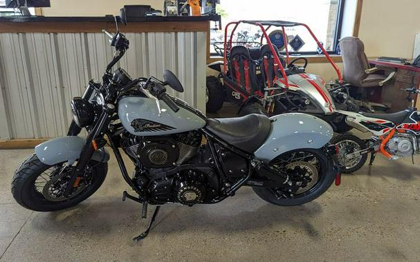 New 2024 INDIAN MOTORCYCLE CHIEF BOBBER DH STORM GRAY 49ST Dark Horse