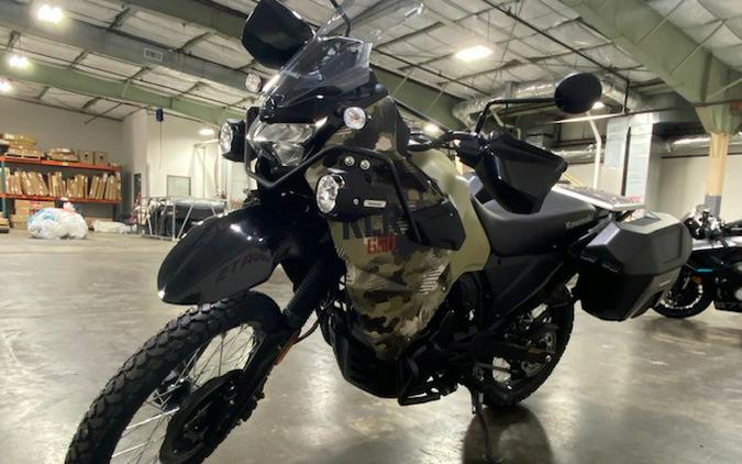 2026 Kawasaki KLR® 650 Adventure ABS - Cypher Camo Beige / Metal
