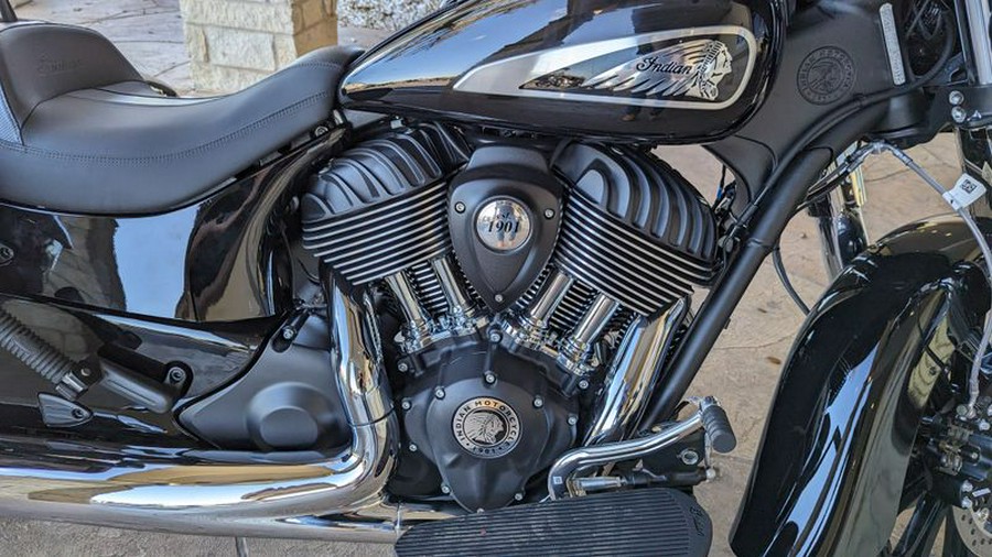 New 2024 INDIAN MOTORCYCLE CHIEFTAIN BLACK METALLIC 49ST