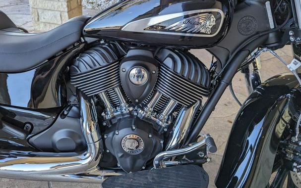 New 2024 INDIAN MOTORCYCLE CHIEFTAIN BLACK METALLIC 49ST