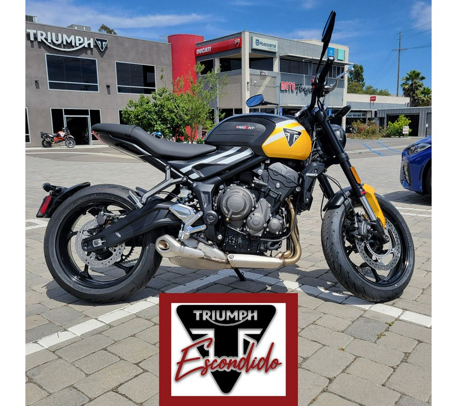 2025 Triumph Trident 660 Cosmic Yellow/Sapphire Black