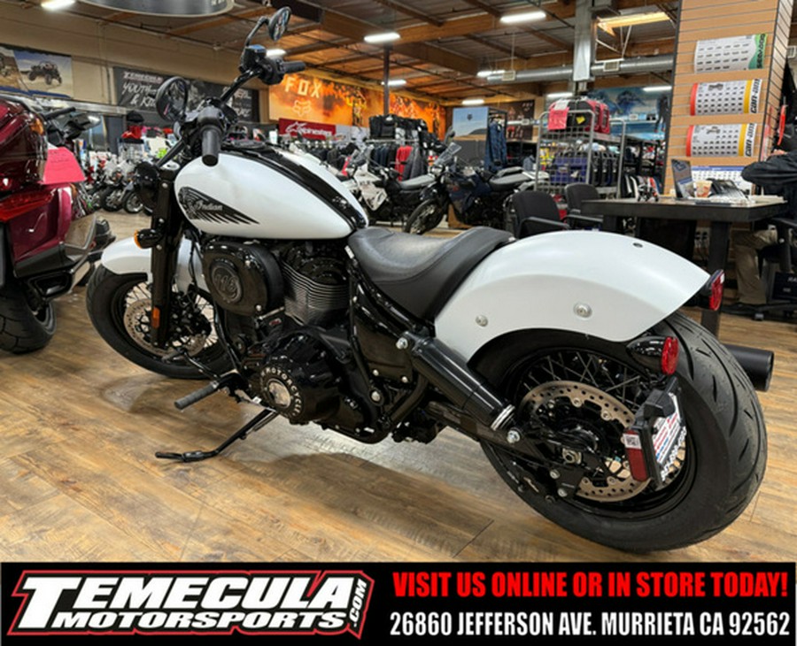 2026 Indian Chief Bobber Dark Horse Ghost White Metallic Smo