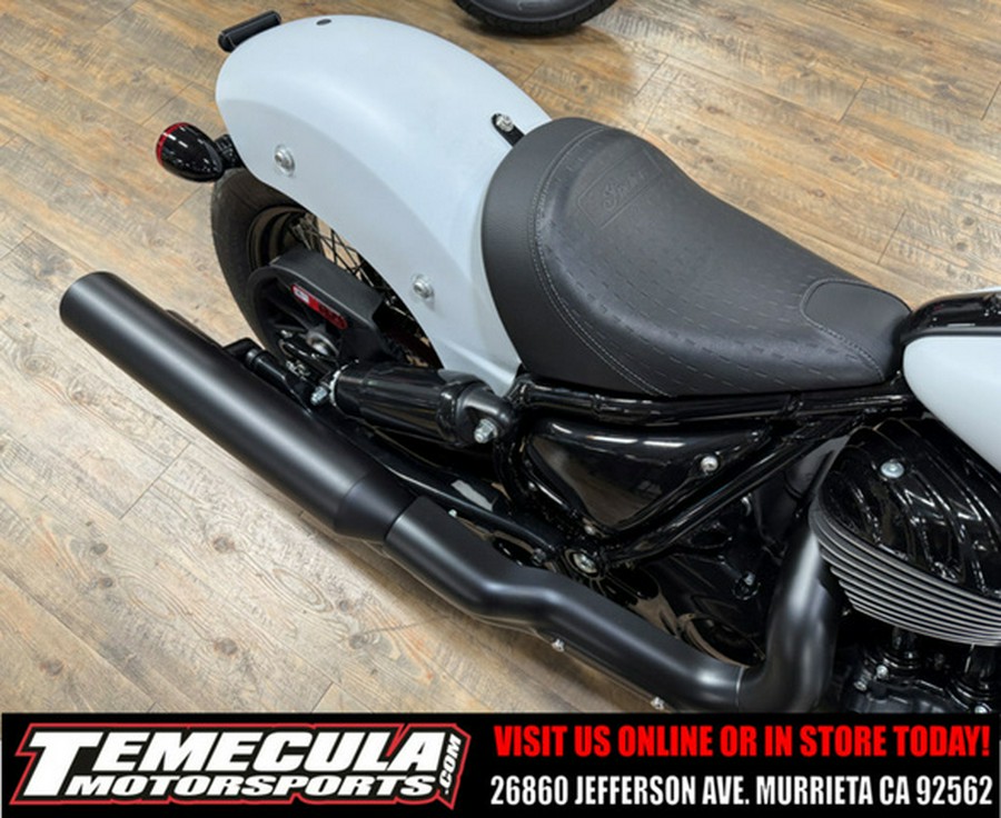 2026 Indian Chief Bobber Dark Horse Ghost White Metallic Smo