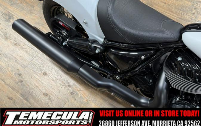 2026 Indian Chief Bobber Dark Horse Ghost White Metallic Smo