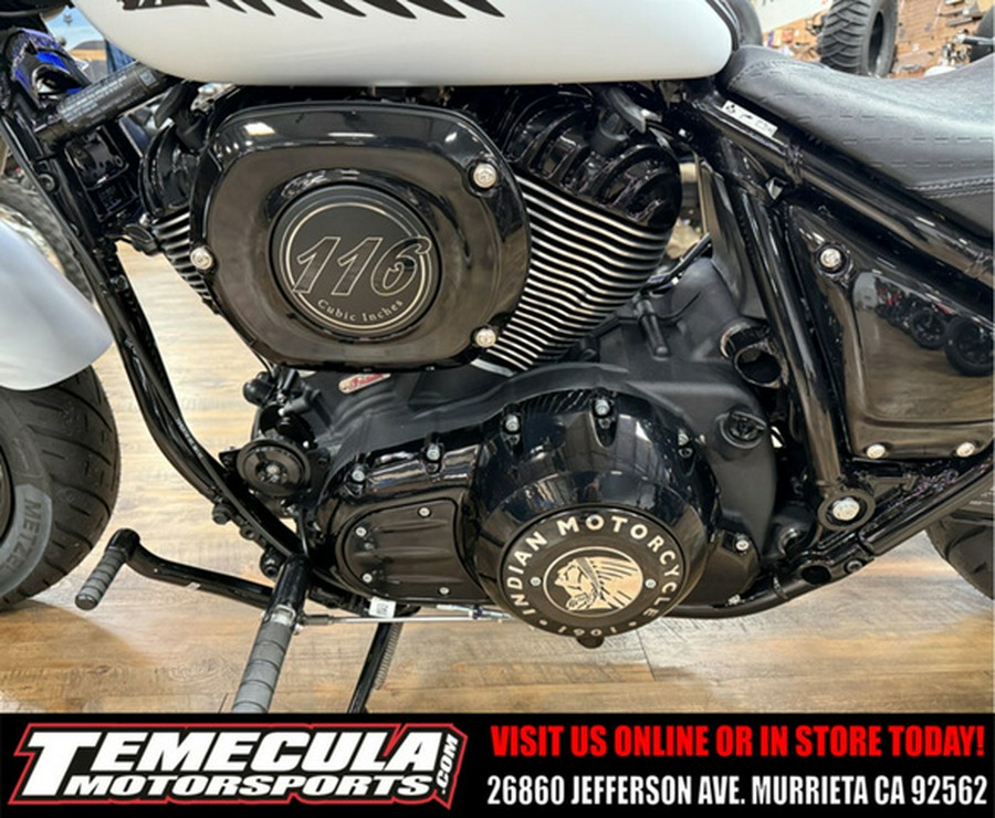 2026 Indian Chief Bobber Dark Horse Ghost White Metallic Smo