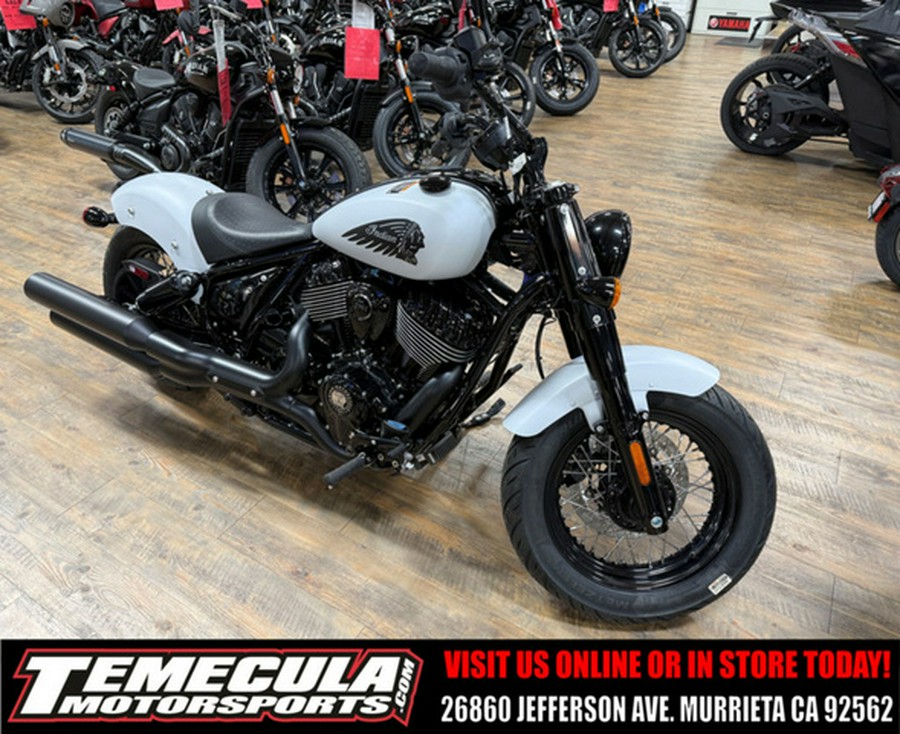 2026 Indian Chief Bobber Dark Horse Ghost White Metallic Smo