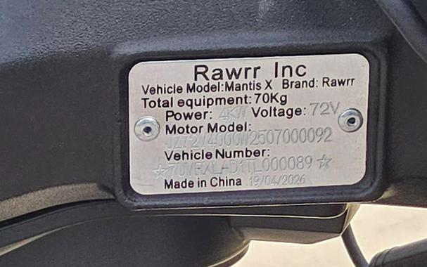 2026 Rawrr Mantis X