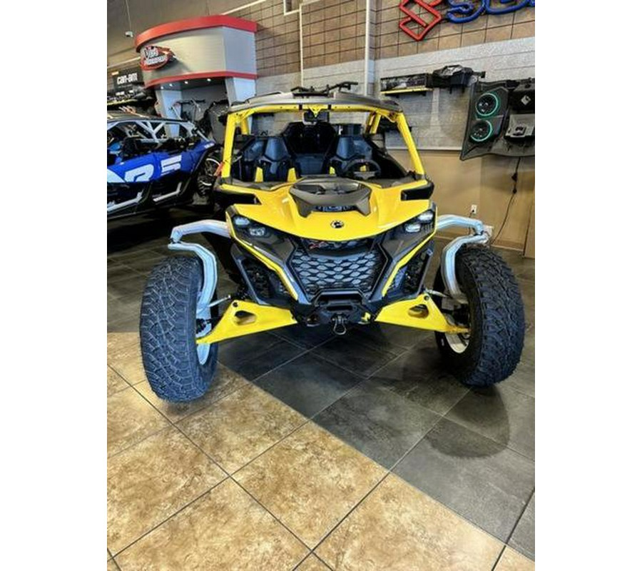 2024 Can-Am® Maverick R X RS with Smart-Shox Carbon Black & Neo Yellow