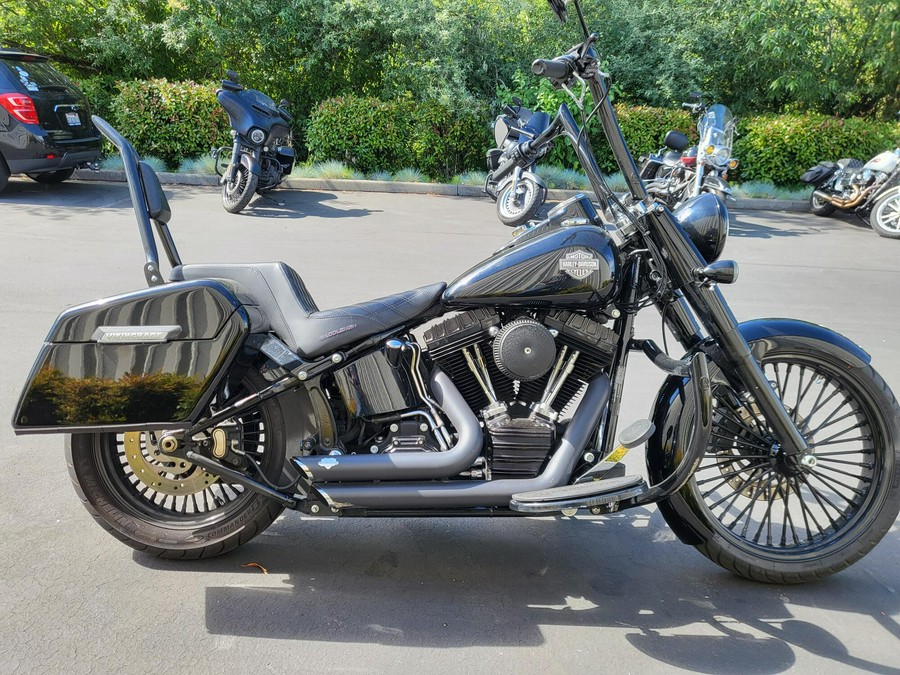 2014 Harley-Davidson Softail Slim Vivid Black Black Trim
