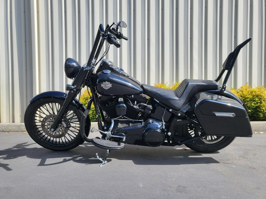 2014 Harley-Davidson Softail Slim Vivid Black Black Trim