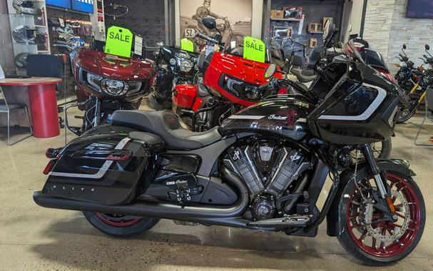 New 2024 INDIAN MOTORCYCLE CHLNGR ELITE CHRCL CANDYBLK CANDY 49ST