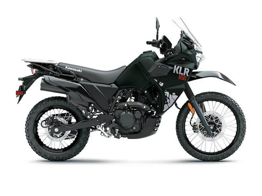 2025 Kawasaki KLR®650 Metallic Matte Old School Green ABS