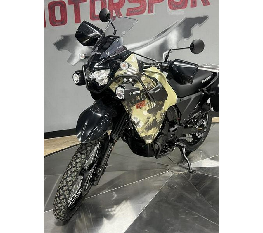 2026 Kawasaki KLR®650 Adventure ABS Cypher Camo Beige