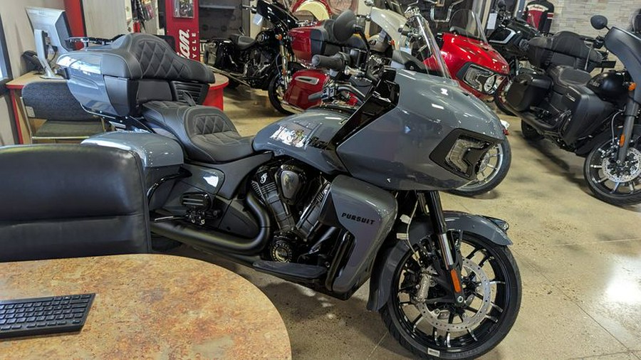 New 2024 INDIAN MOTORCYCLE PURSUIT DARK HORSE STEALTH GRAY