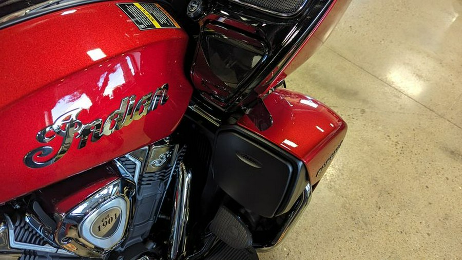 New 2024 INDIAN MOTORCYCLE PURSUIT LTD AUD SUNSET RED METALLIC 49ST Limited with PowerBand Audio Package