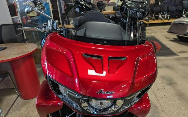 New 2024 INDIAN MOTORCYCLE PURSUIT LTD AUD SUNSET RED METALLIC 49ST Limited with PowerBand Audio Package