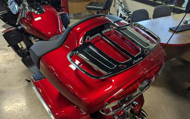 New 2024 INDIAN MOTORCYCLE PURSUIT LTD AUD SUNSET RED METALLIC 49ST Limited with PowerBand Audio Package