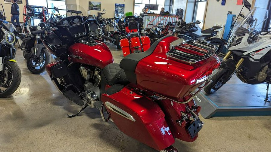 New 2024 INDIAN MOTORCYCLE PURSUIT LTD AUD SUNSET RED METALLIC 49ST Limited with PowerBand Audio Package