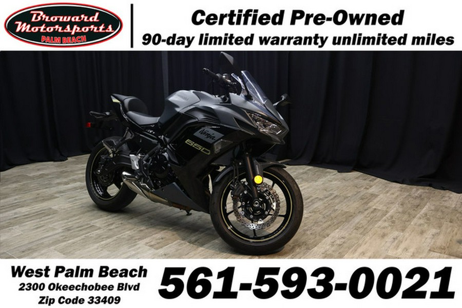 2024 Kawasaki Ninja 650 ABS Metallic Matte Dark Gray/Metallic S