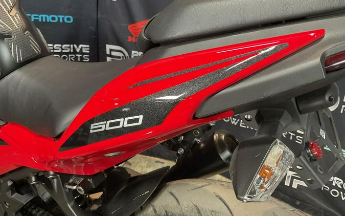 2025 Kawasaki Ninja® 500 ABS Passion Red/Metallic Flat Spark Black