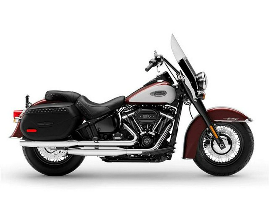 2021 Harley-Davidson Heritage Classic 114 6,417 Miles Midnight Crimson / Stone Wash White