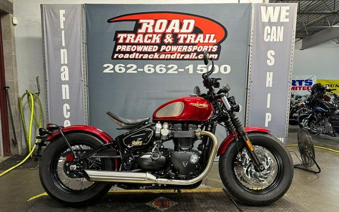 2022 Triumph Bonneville Bobber Gold Line Carnival Red/Sapphire Black