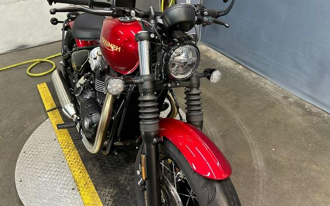 2022 Triumph Bonneville Bobber Gold Line Carnival Red/Sapphire Black