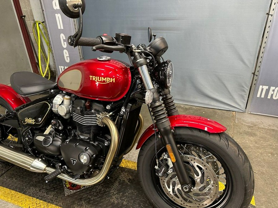 2022 Triumph Bonneville Bobber Gold Line Carnival Red/Sapphire Black