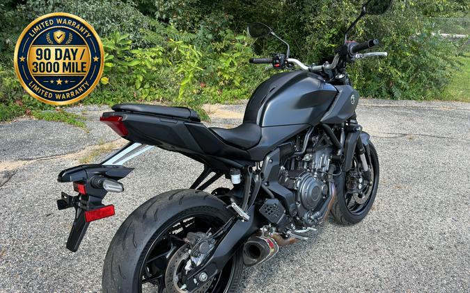 2025 Yamaha MT-07 Matte Charcoal Black