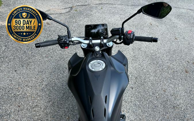 2025 Yamaha MT-07 Matte Charcoal Black
