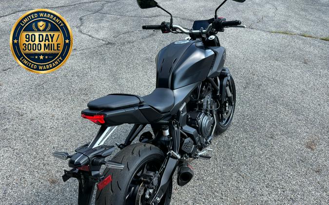 2025 Yamaha MT-07 Matte Charcoal Black