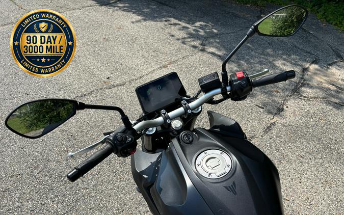 2025 Yamaha MT-07 Matte Charcoal Black
