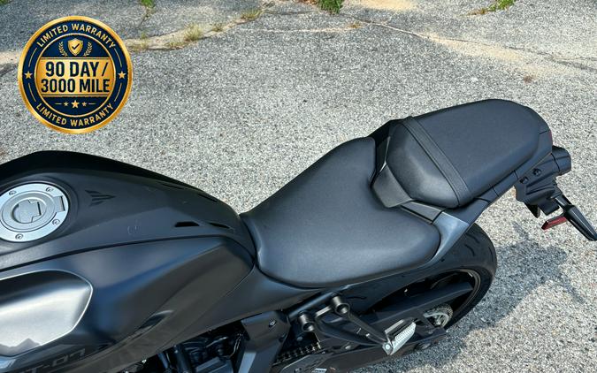 2025 Yamaha MT-07 Matte Charcoal Black