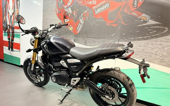 2024 Triumph Scrambler 400 X Phantom Black Silver Ice
