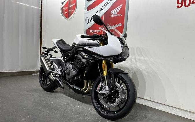 2023 Triumph Speed Triple 1200 RR Crystal White / Storm Grey